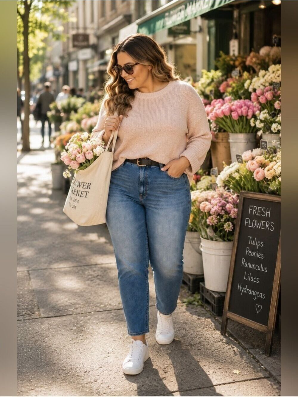 Good American Model Off Duty Clean Girl City Chic Straight Leg Jeans
